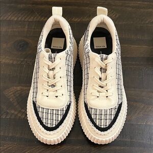 Dolce Vita Cream and Black Men's Sneakers